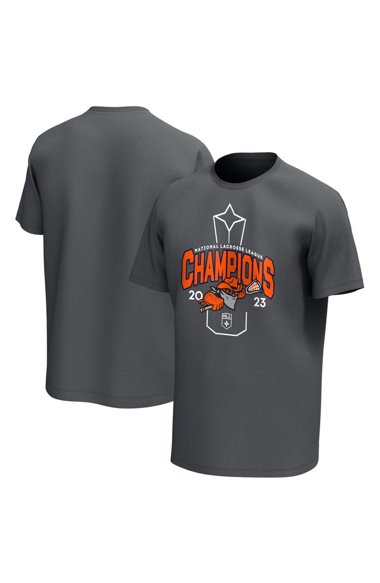 ADPRO Sports Youth  Charcoal Buffalo Bandits 2023 NLL Cup Champions T-Shirt, Main, color, Charcoal