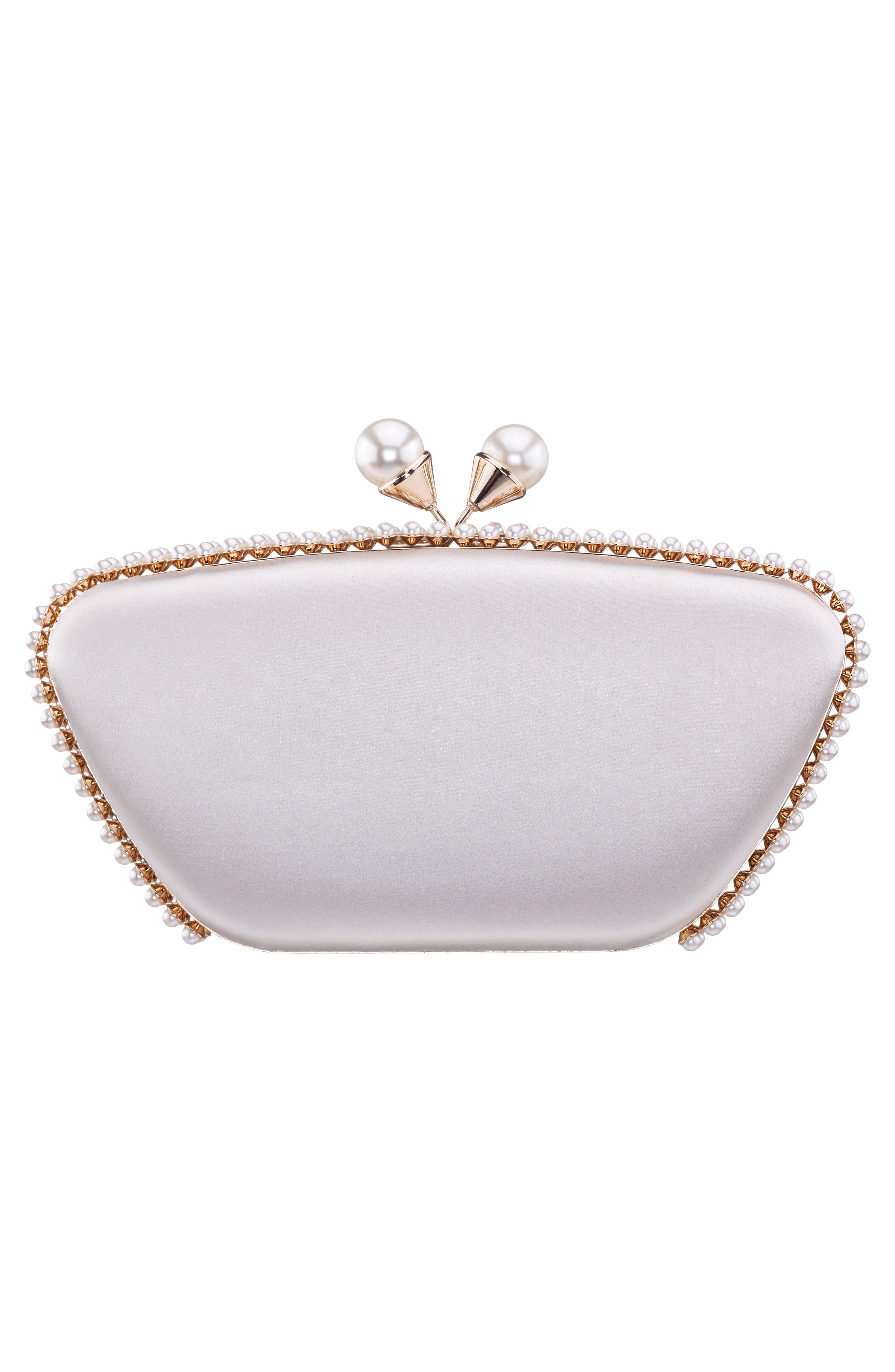 Goddess Frame Clutch, Alternate, color, IVORY