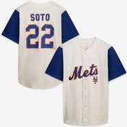 PROFILE Men's Profile Cream/Royal New York Mets Big & Tall Two-Color Fashion Jersey
