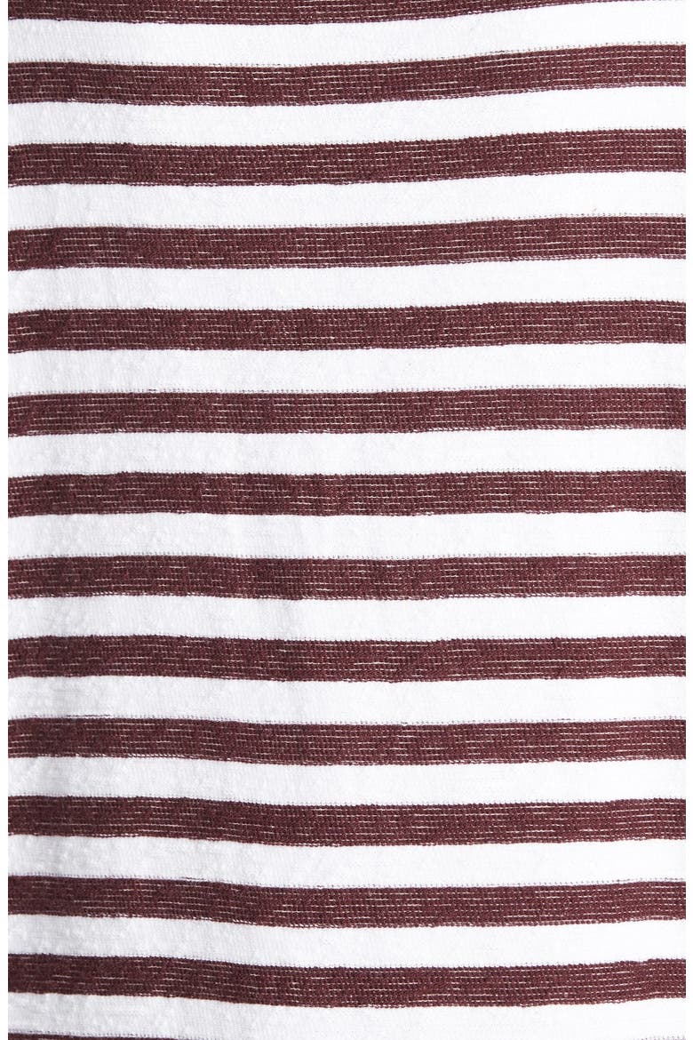 Stripe Pullover Sweatshirt, Alternate, color, RED ROCK