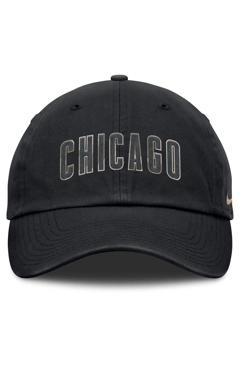 Nike Men's Nike Black Chicago Cubs Camo Pack Club Adjustable Hat, Alternate, color, Black