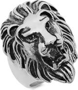 STEELTIME Men's Lion Head Ring