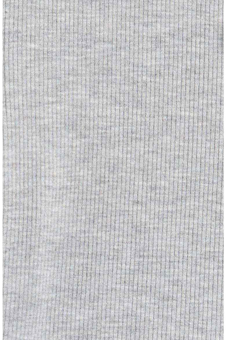 Kids' Bow Accent Rib T-Shirt, Alternate, color, HEATHER GREY