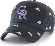 '47 Women's '47 Black Colorado Rockies Confetti Clean Up Adjustable Hat