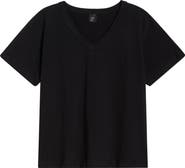 LESET Margo V-Neck Cotton T-Shirt