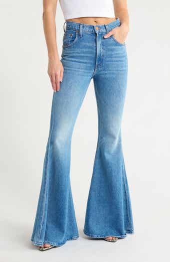 MOTHER The Dollop Heel Flared Wide Leg Jeans