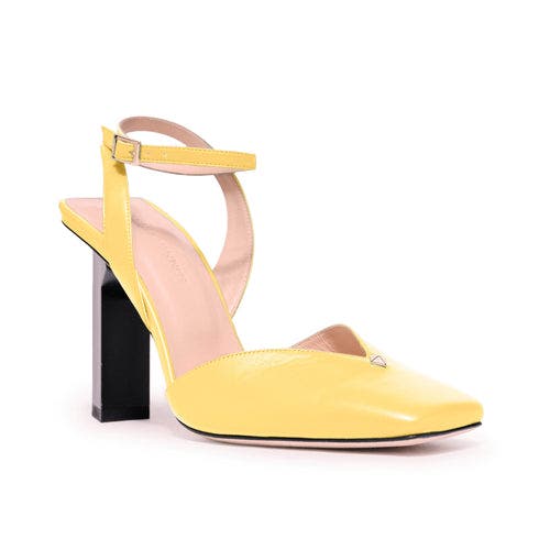 Hope Ankle Strap Heels - High, Alternate, color, YELLOW