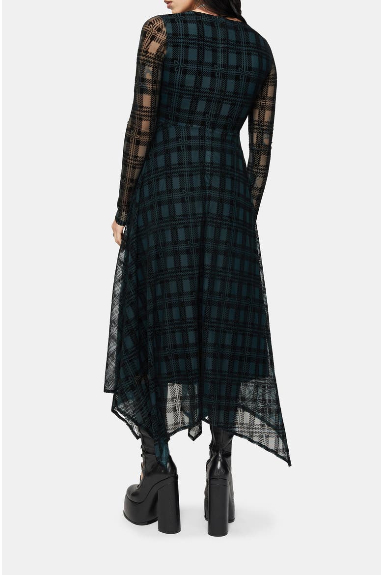 Hanky Hem Midi Dress, Alternate, color, Green