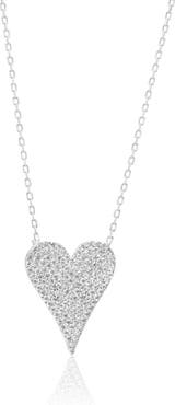 SHYMI Small Pavé Heart Pendant Necklace