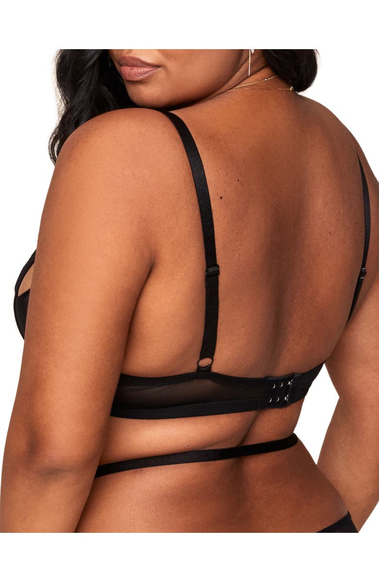 Adore Me Kaia Unlined Quarter Cup Bra, Alternate, color, Black