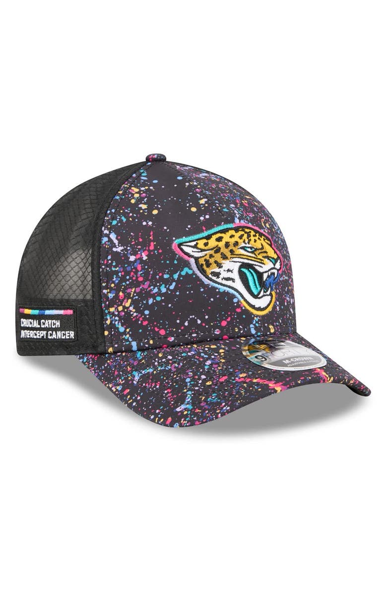New Era Men's New Era Black Jacksonville Jaguars 2025 NFL Crucial Catch 9FORTY Adjustable Hat, Main, color, Black