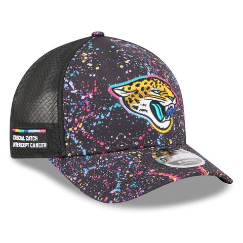 Men's New Era Black Jacksonville Jaguars 2025 NFL Crucial Catch 9FORTY Adjustable Hat