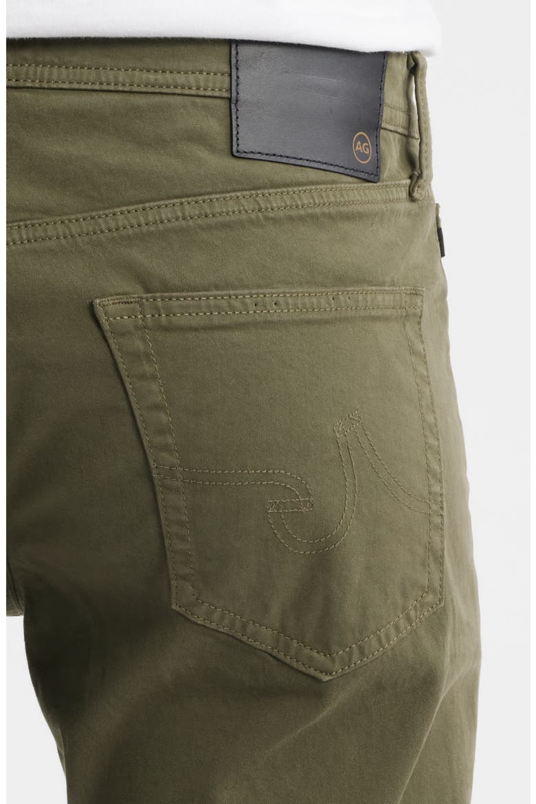 Tellis Stretch Sateen Modern Slim Pants (Nordstrom Exclusive), Alternate, color, URBAN GREEN