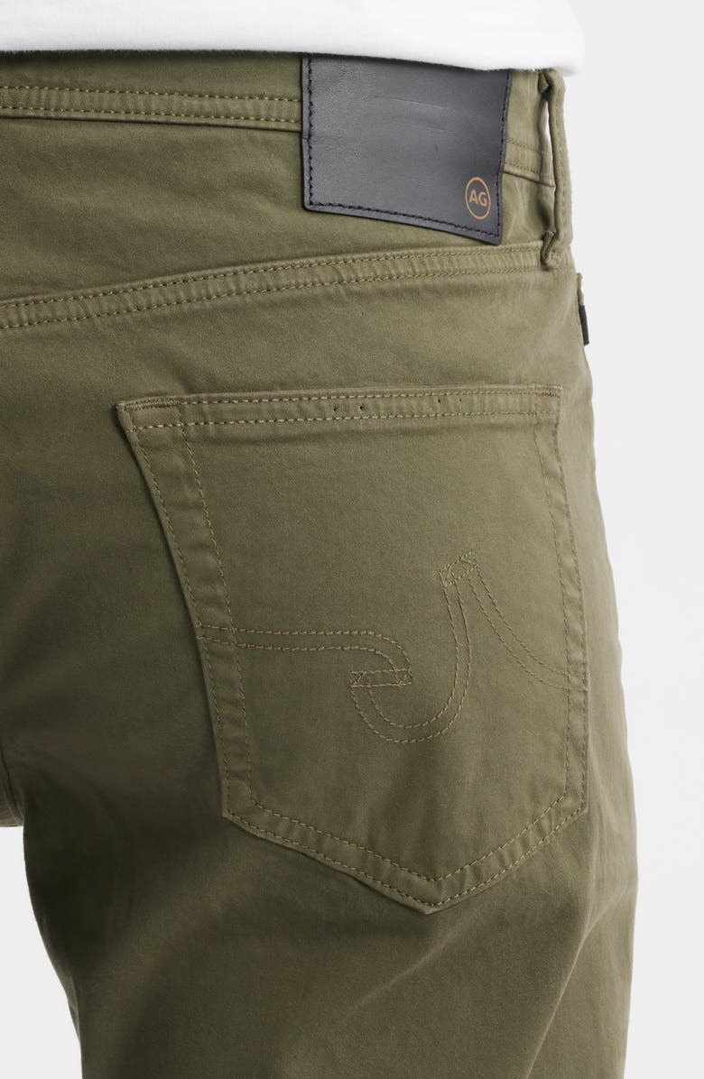 AG Tellis Stretch Sateen Modern Slim Pants, Alternate, color, Urban Green