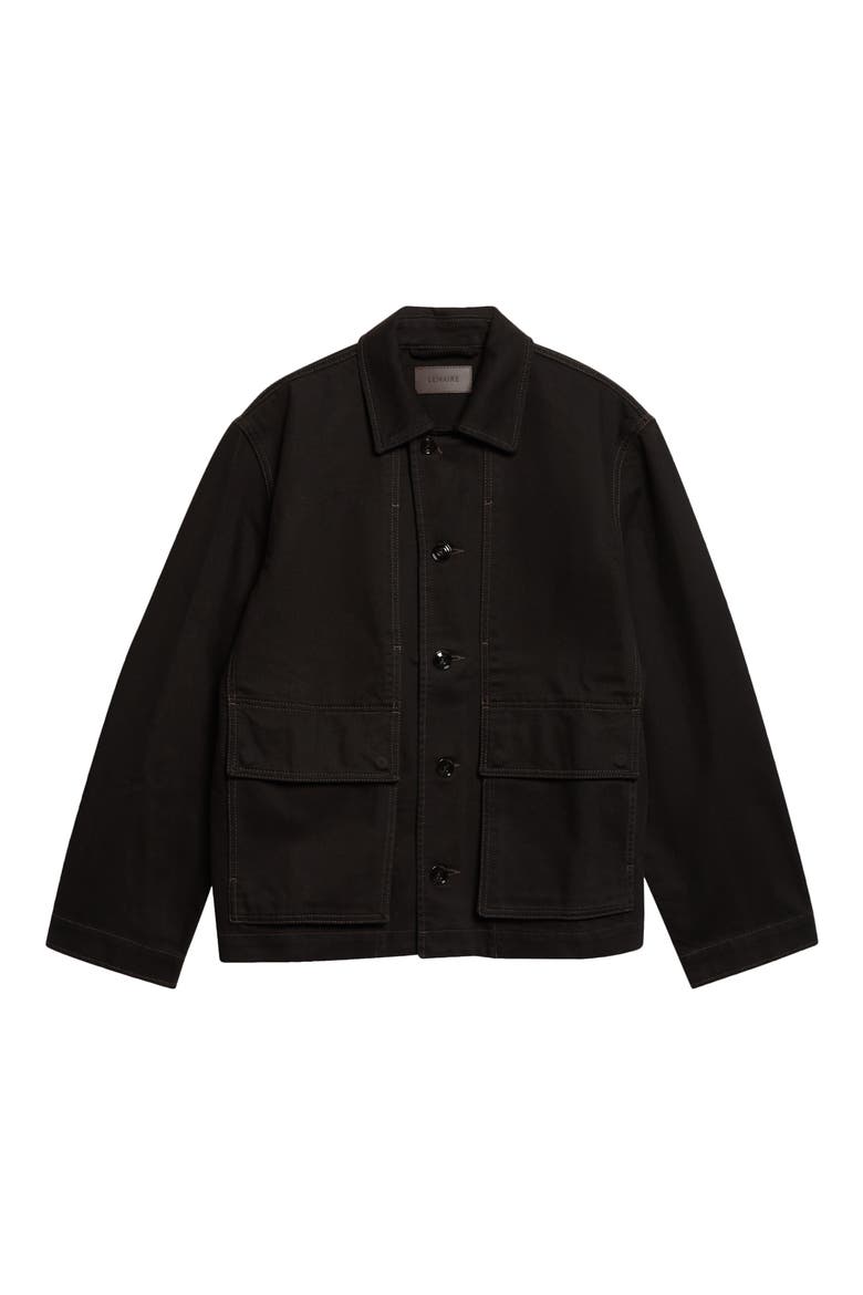 Boxy Denim Jacket, Main, color, BLACK