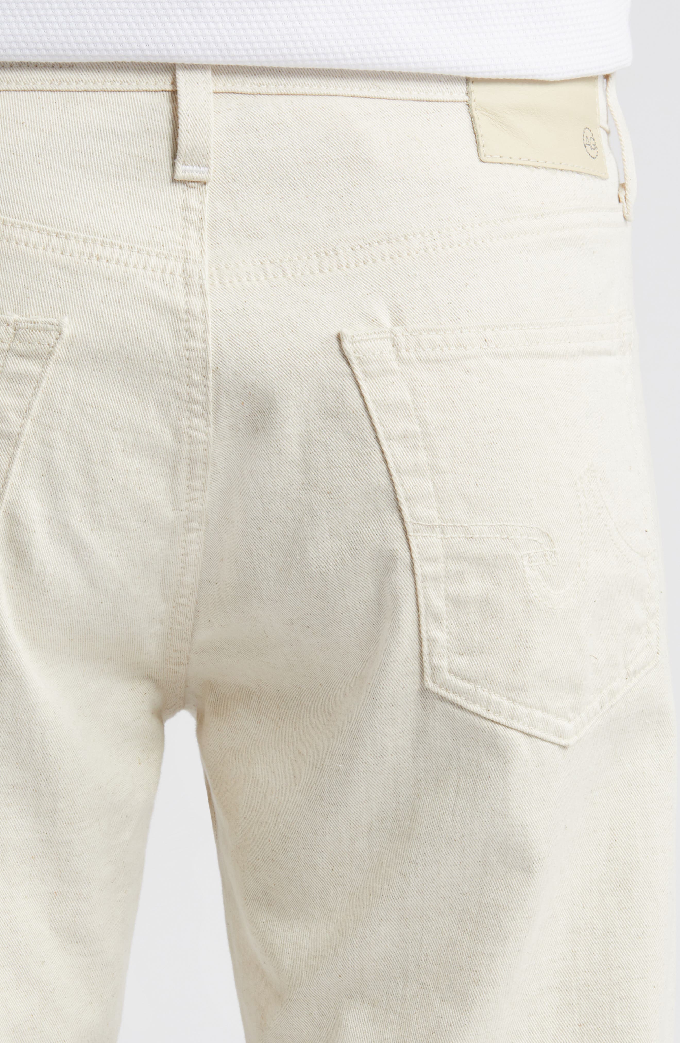 Мужские брюки AG Everett Slim Straight Leg Cotton & Linen Blend Pants — фото 4