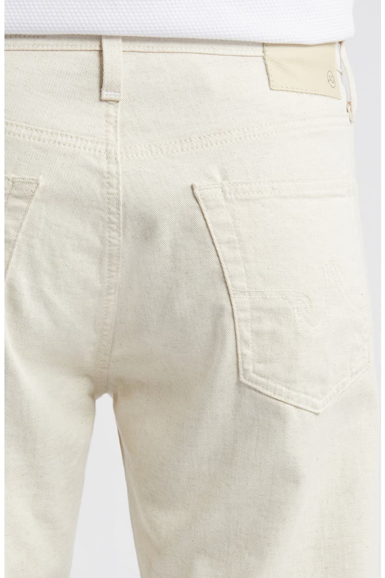 Everett Slim Straight Leg Cotton & Linen Blend Jeans, Alternate, color, NATURAL