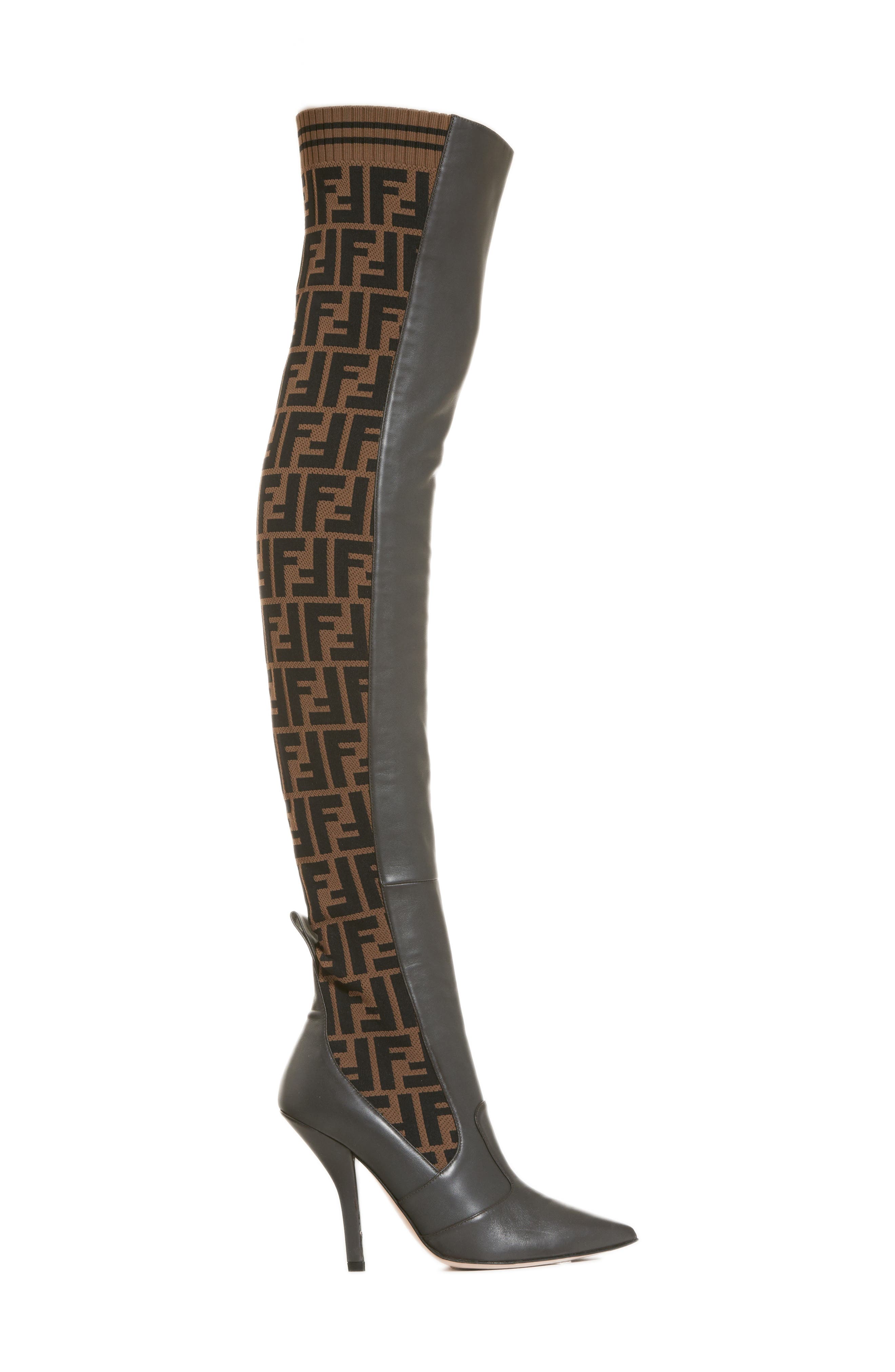 Fendi Rockoko Over the Knee Boot, Alternate, color, 
