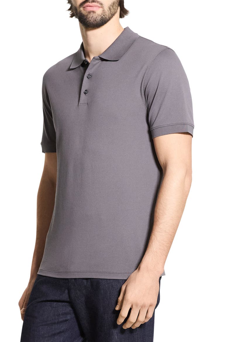 Precise Piqué Polo, Alternate, color, CARBON