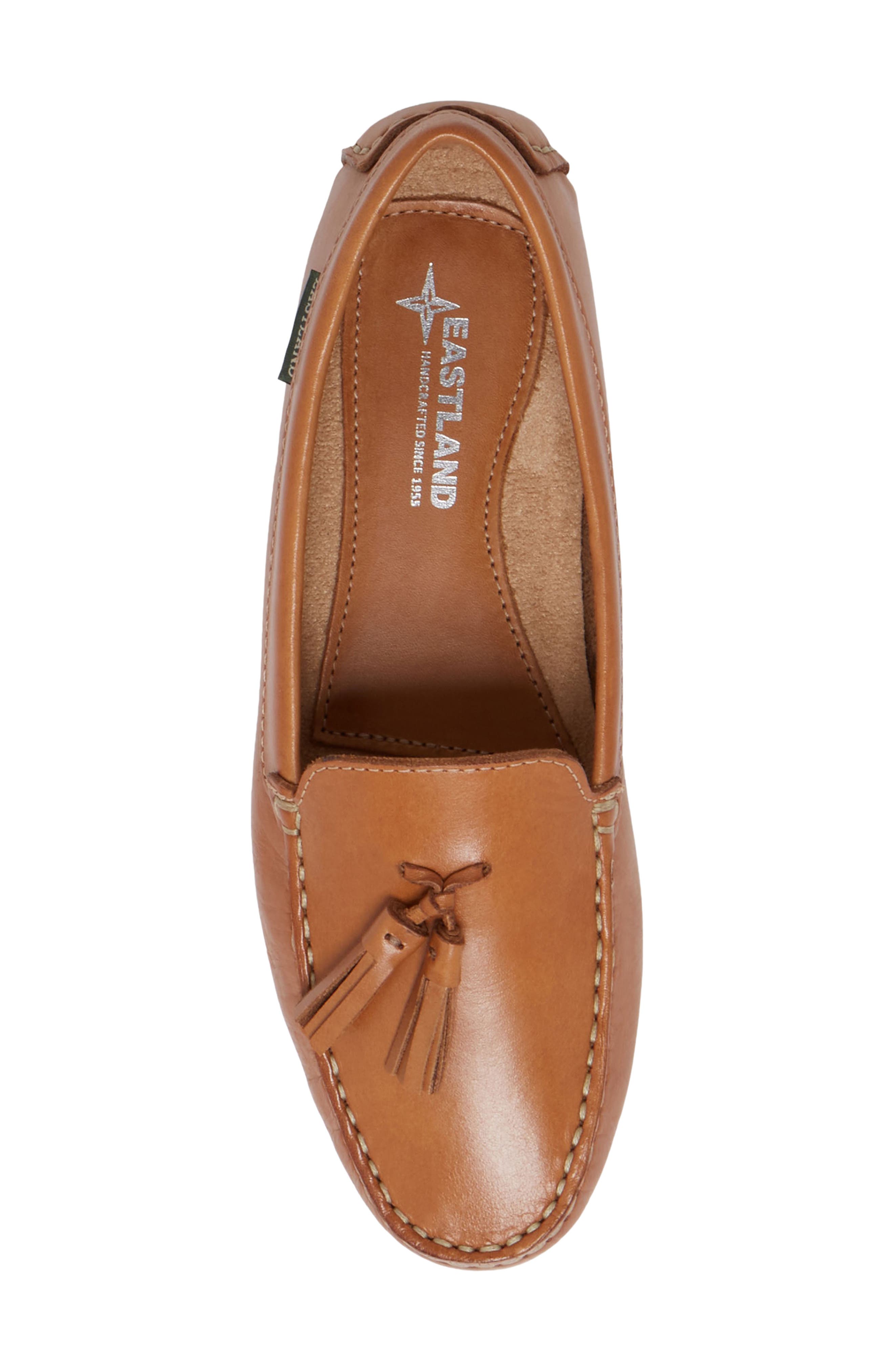 Tabitha Tassel Driving Loafer, Alternate, color, CAMEL