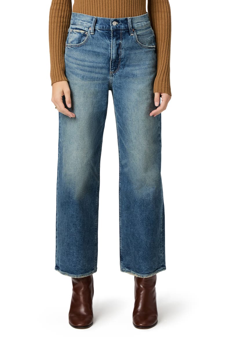 Cameron High Waist Ankle Straight Leg Jeans, Main, color, STONES