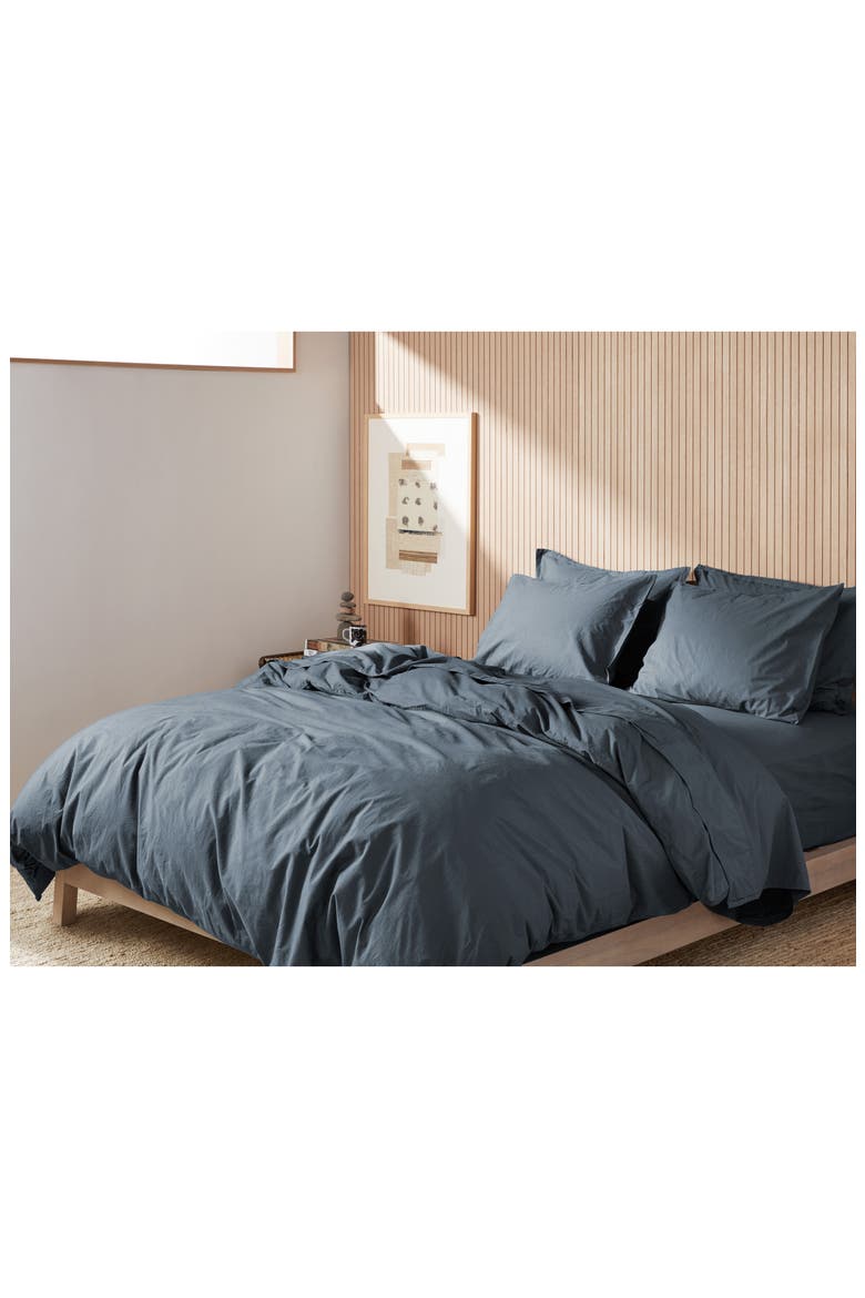 Brushed Cotton Duvet Cover, Alternate, color, DUSK