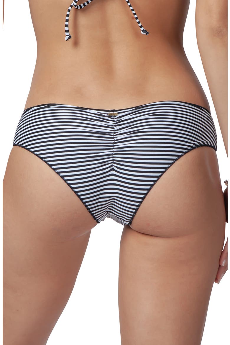 Classic Surf Hipster Bikini Bottom, Alternate, color, BLACK/ WHITE