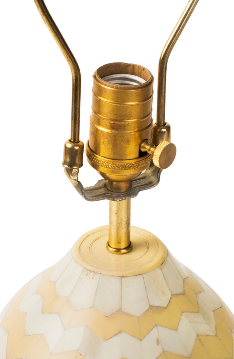 Mela Artisans Ivory Herringbone Table Lamp, Alternate, color,