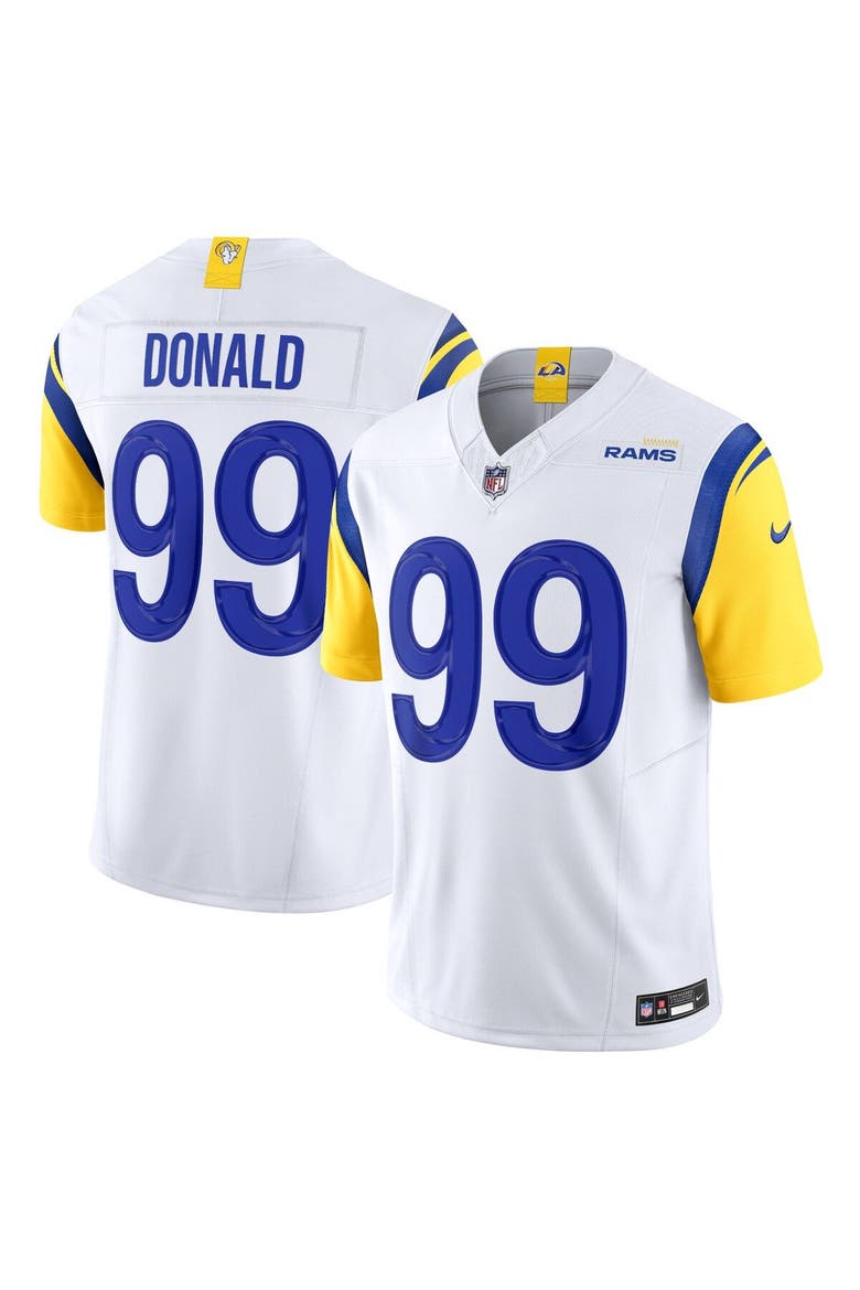 Men's Nike Aaron Donald White Los Angeles Rams Vapor F.U.S.E. Limited Jersey, Main, color, White