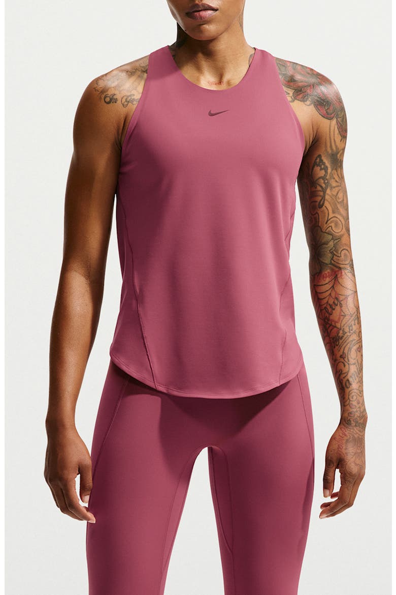 Performance Racerback Training Tank, Main, color, PINK SMOKE/ MYSTIC DATES