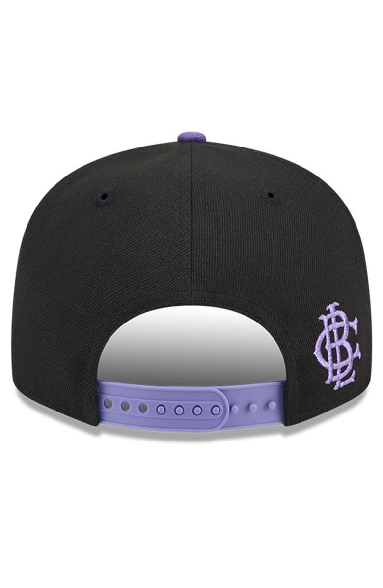 New Era Men's New Era Black/Purple Toronto Blue Jays Grape Big League Chew Flavor Pack 9FIFTY Snapback Hat, Alternate, color, Black