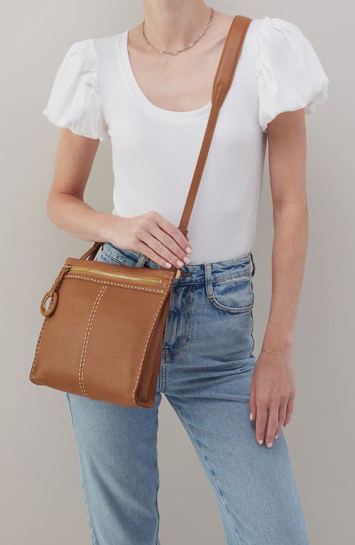 Hobo Medium Austin Leather Crossbody Bag In Warm Honey