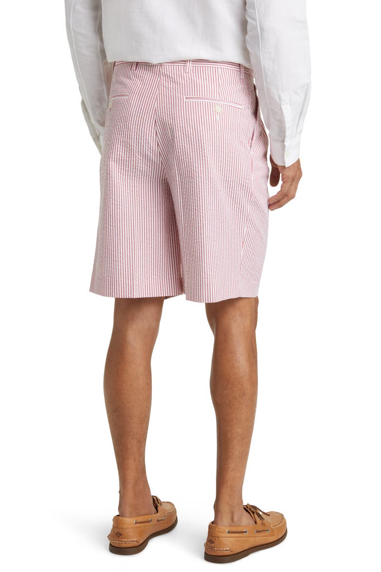 Seersucker Shorts, Alternate, color, RED