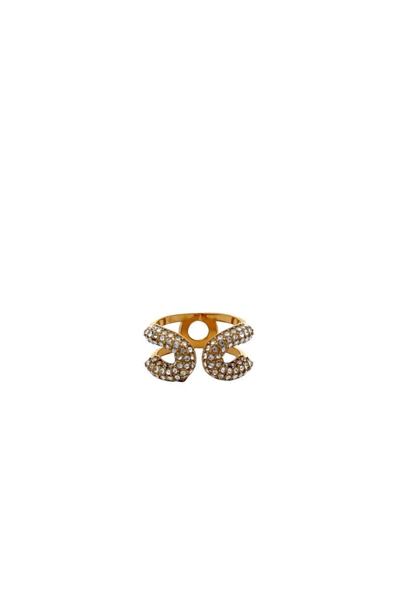 Crystal Butterfly Statement Ring, Main, color, Yellow Gold