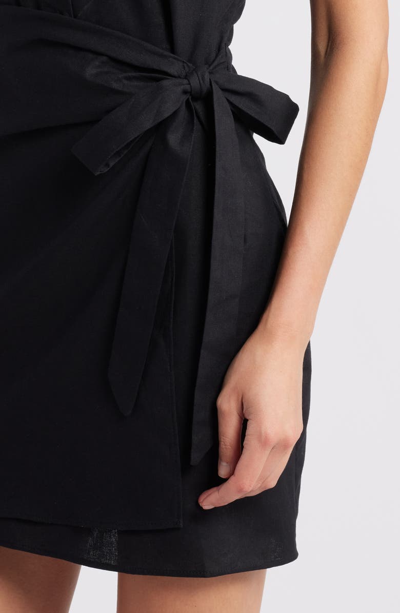 MANGO Capri Side Tie Cotton Blend Shirtdress, Alternate, color,