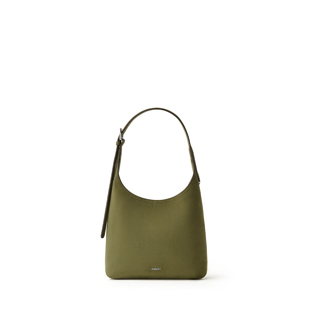 Elena - Vegan Suede Shoulder Bag, Main, color, Moss
