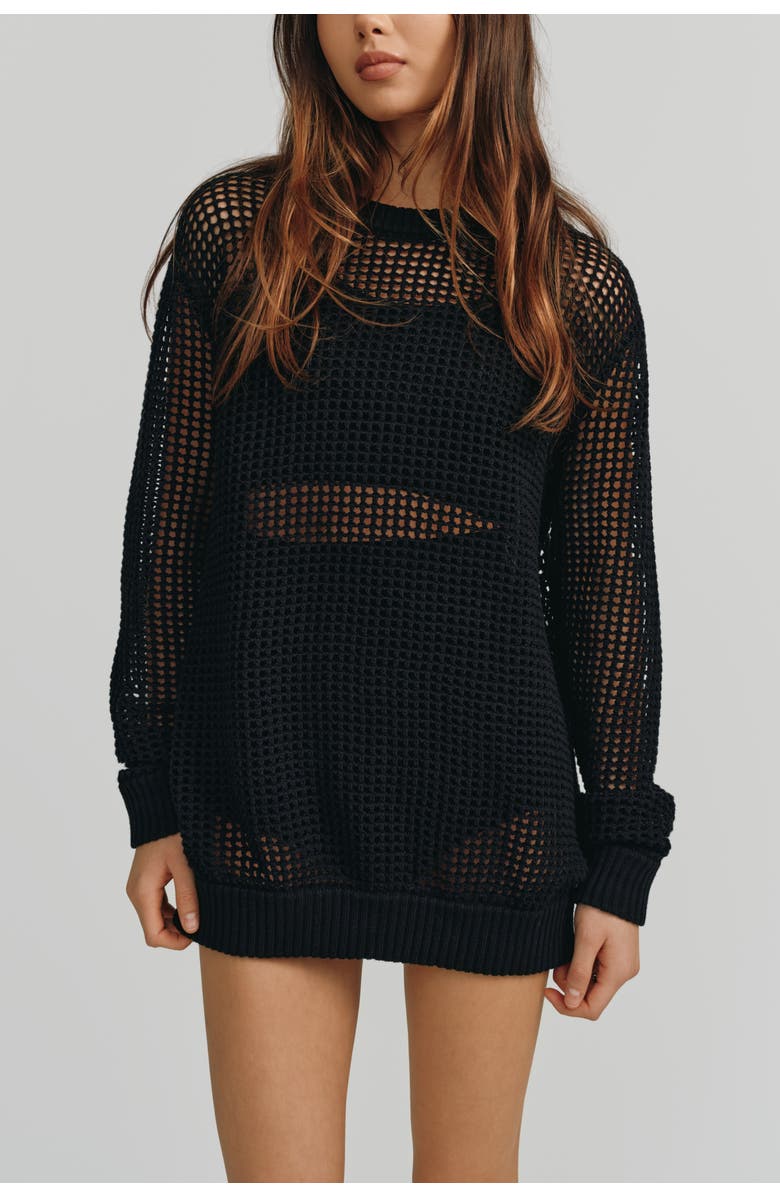 Kathryn McCarron Freja Boyfriend Sweater, Main, color, Black