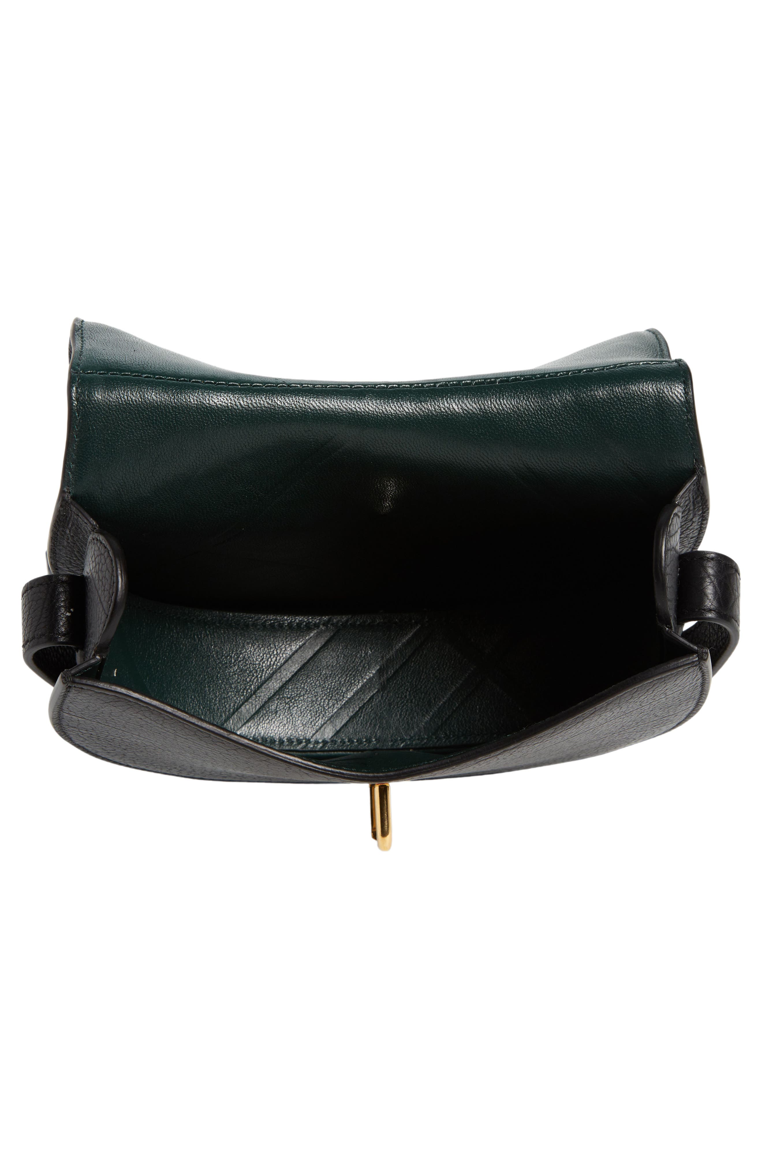 Burberry Mini Rocking Horse Leather Shoulder Bag, Alternate, color, 