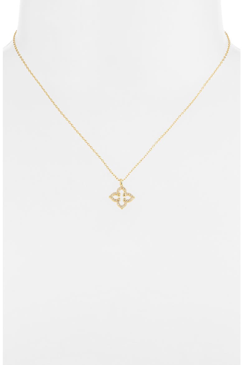 Cutout Quad Pendant Necklace, Alternate, color, GOLD