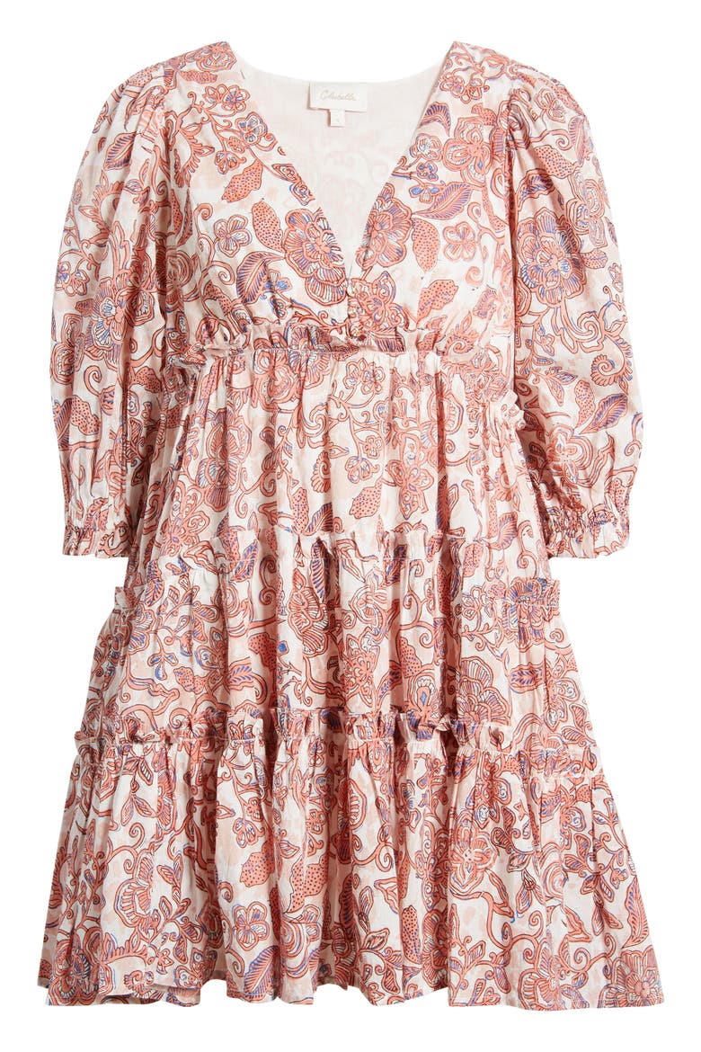Lavinia Organic Cotton Voile Minidress, Alternate, color, AMARA FLORAL PRINT