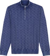 Robert Graham Aubin Basketweave Quarter Zip Sweater