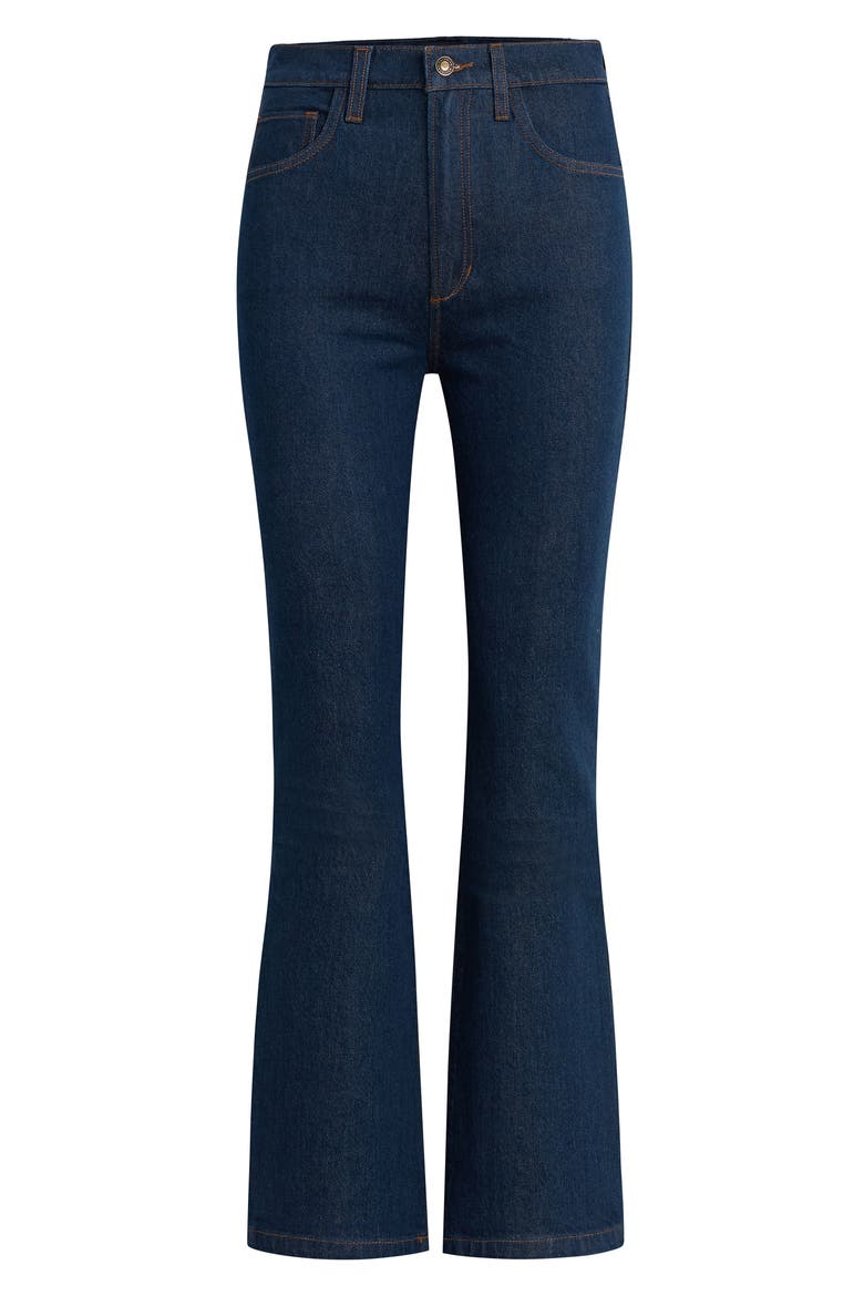 The Valentina Super High Waist Mini Bootcut Jeans, Alternate, color, PEPPER