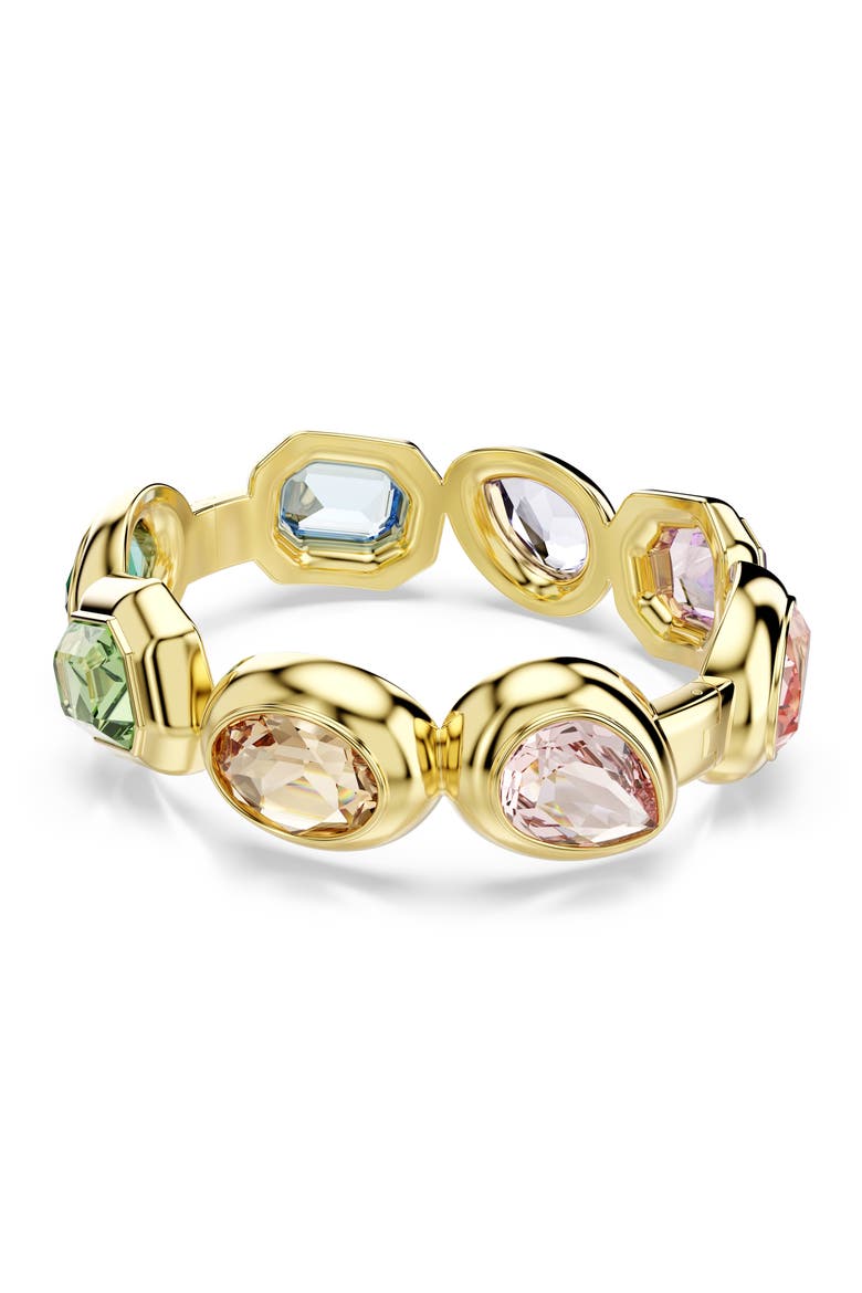 Gema Crystal Bangle Bracelet, Alternate, color, GOLD MULTI