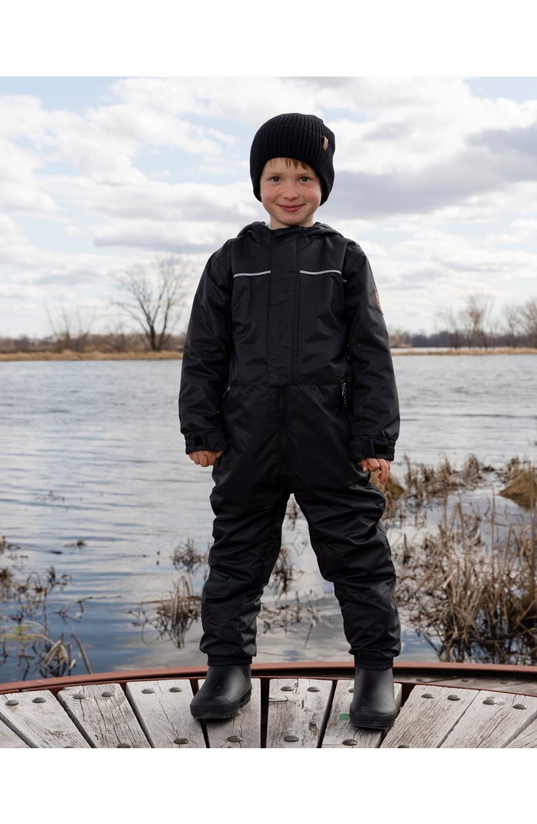 Deux par Deux Kids Mid-Season One-Piece Outerwear, Alternate, color, Black