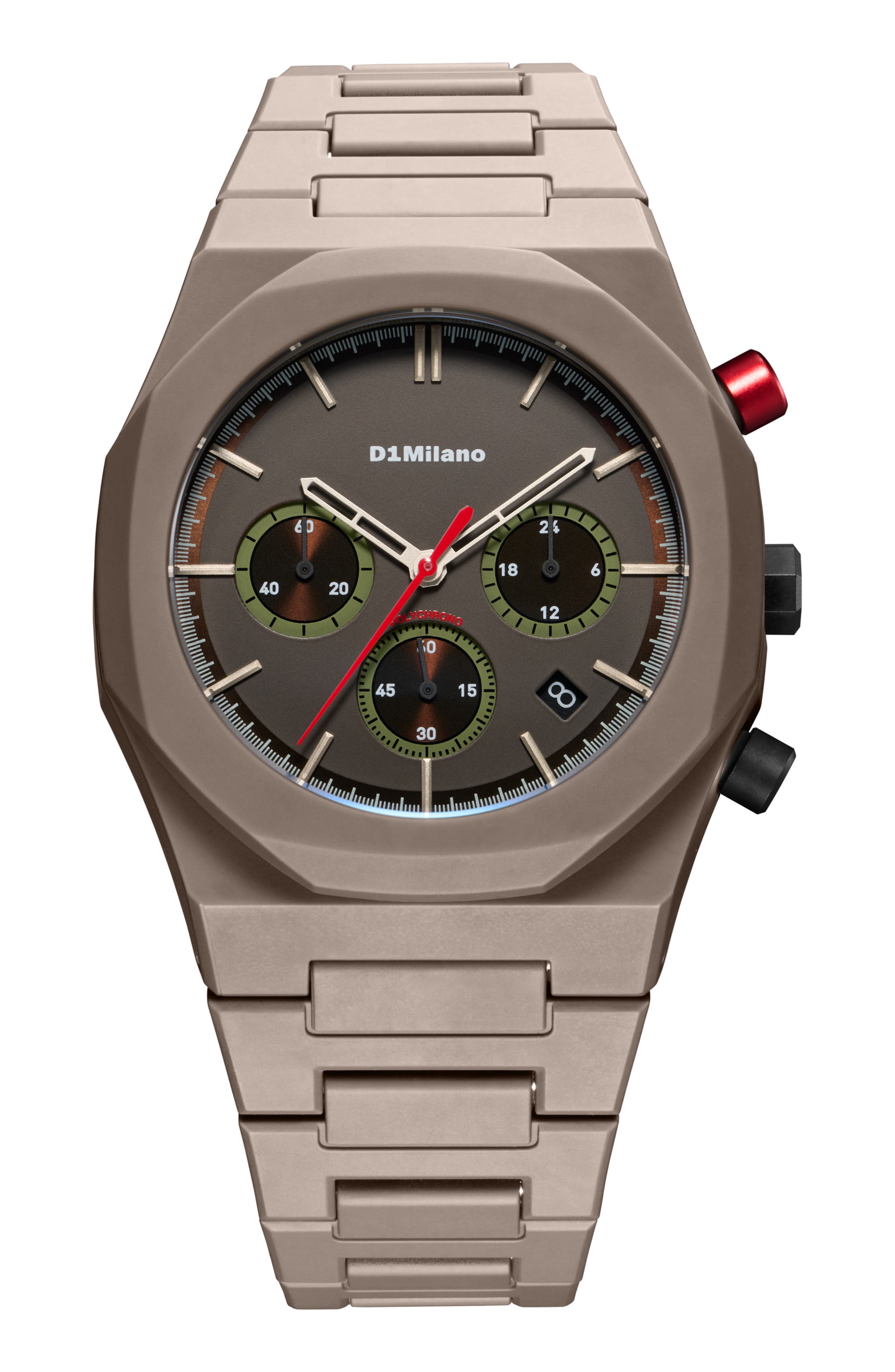 D1 Milano Brown Phantom Polychrono Watch, 40.5mm (Men) | Nordstrom