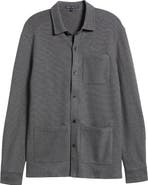 Robert Barakett Lockhead Cotton Blend Knit Overshirt