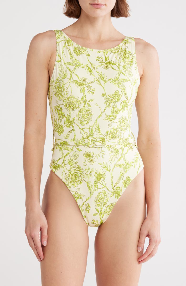 Hutch Christy One-Piece Swimsuit, Main, color, Ivory