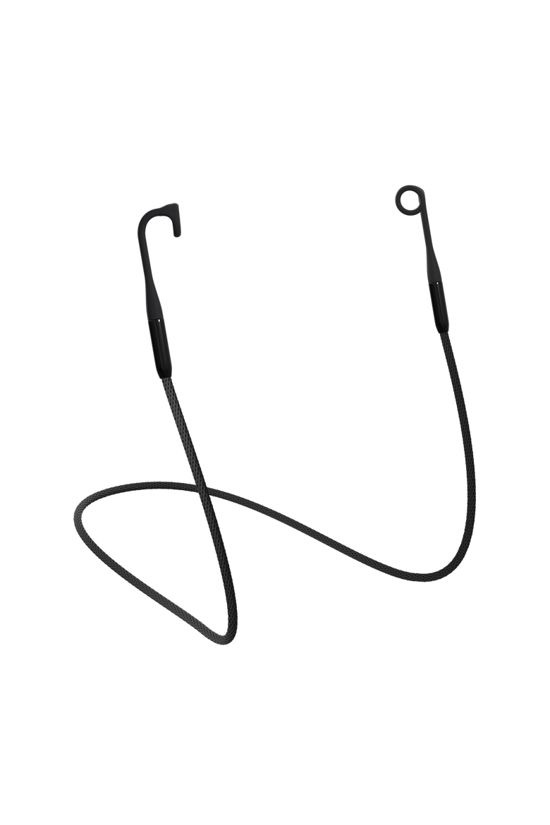 Link Connector Cord for Loop Earplugs Magnetic Safety Cord, Main, color, Charcoal