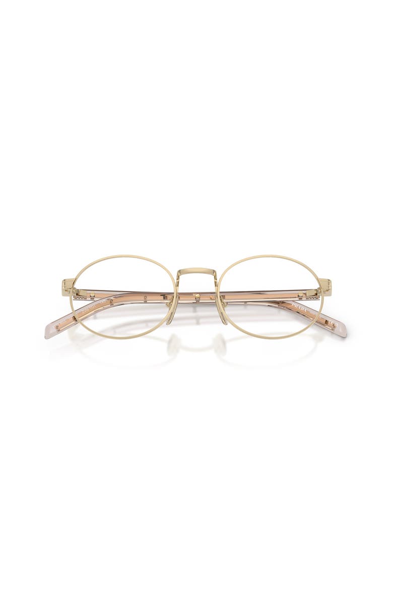 49mm Oval optical glasses, Alternate, color, Gold