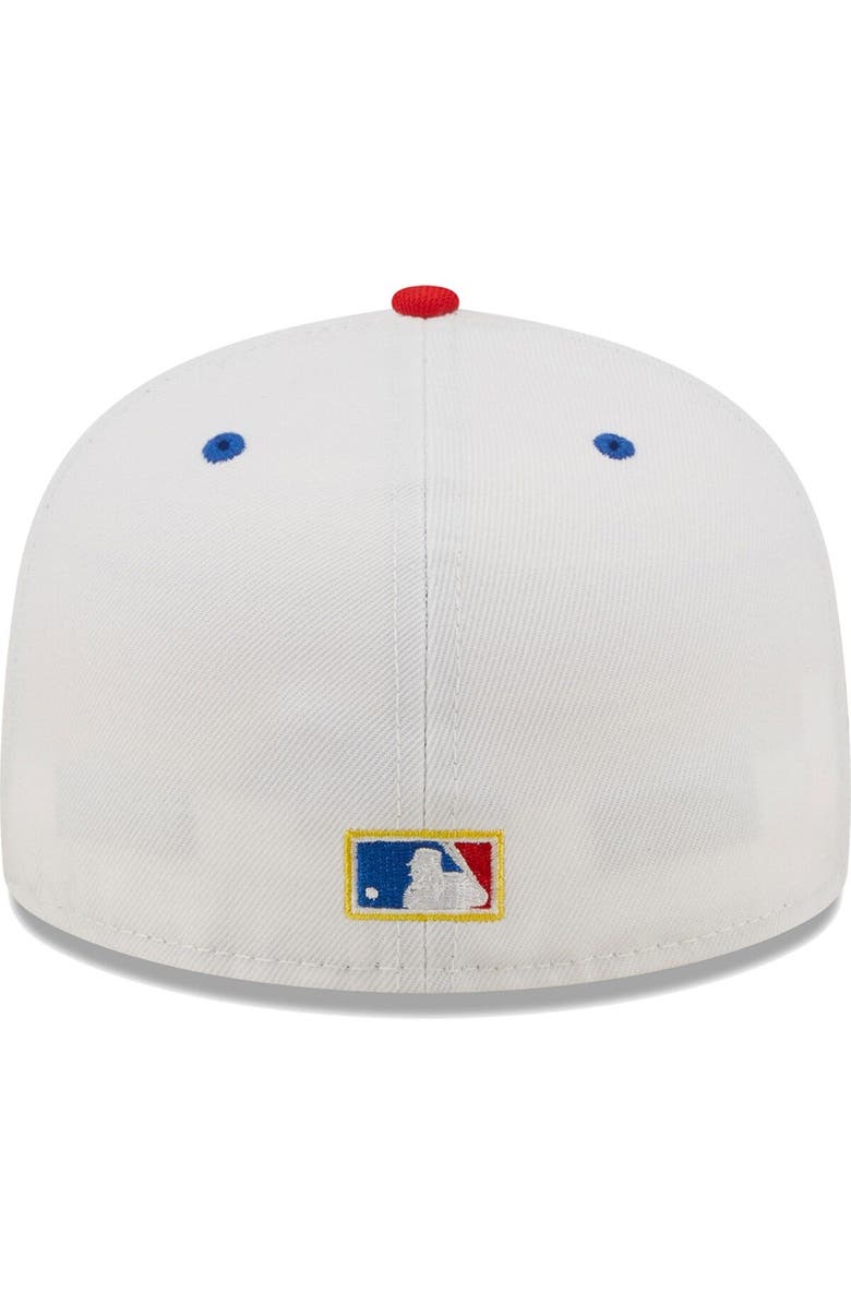 New Era Men's New Era White/Royal Los Angeles Dodgers 50th Anniversary Cherry Lolli 59FIFTY Fitted Hat, Alternate, color, 